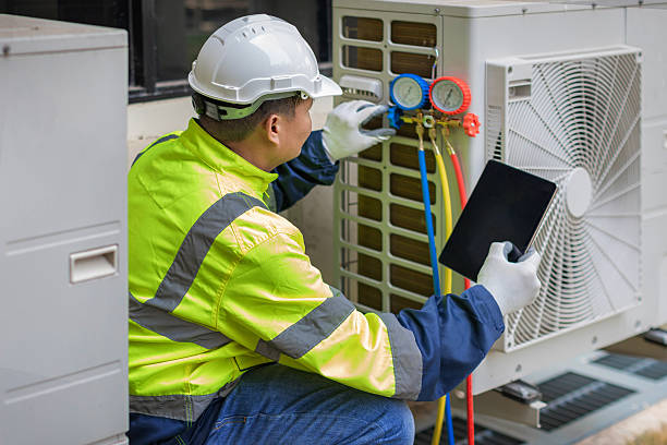 Professional Hvac technician working in Ashfield, PA